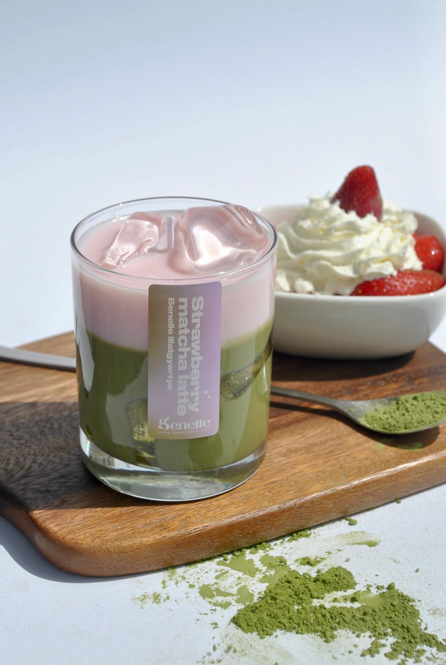 Strawberry Matcha Latte illatgyertya