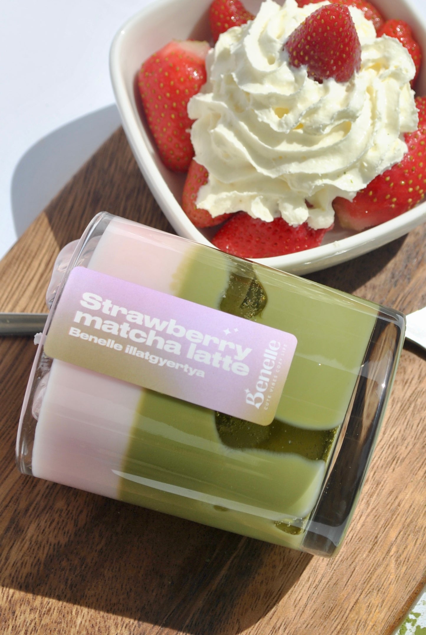 Strawberry Matcha Latte illatgyertya