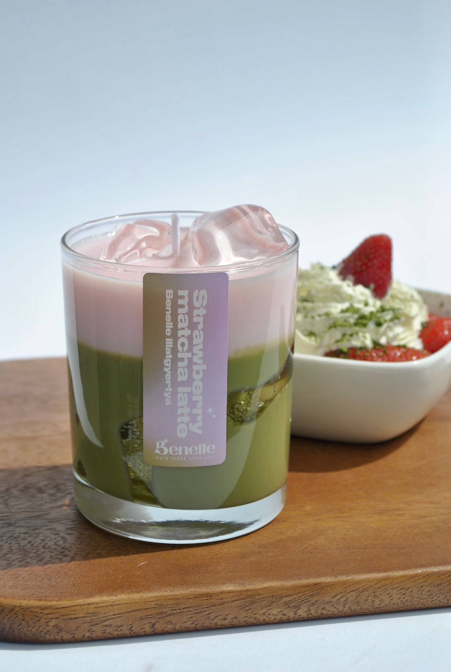 Strawberry Matcha Latte illatgyertya