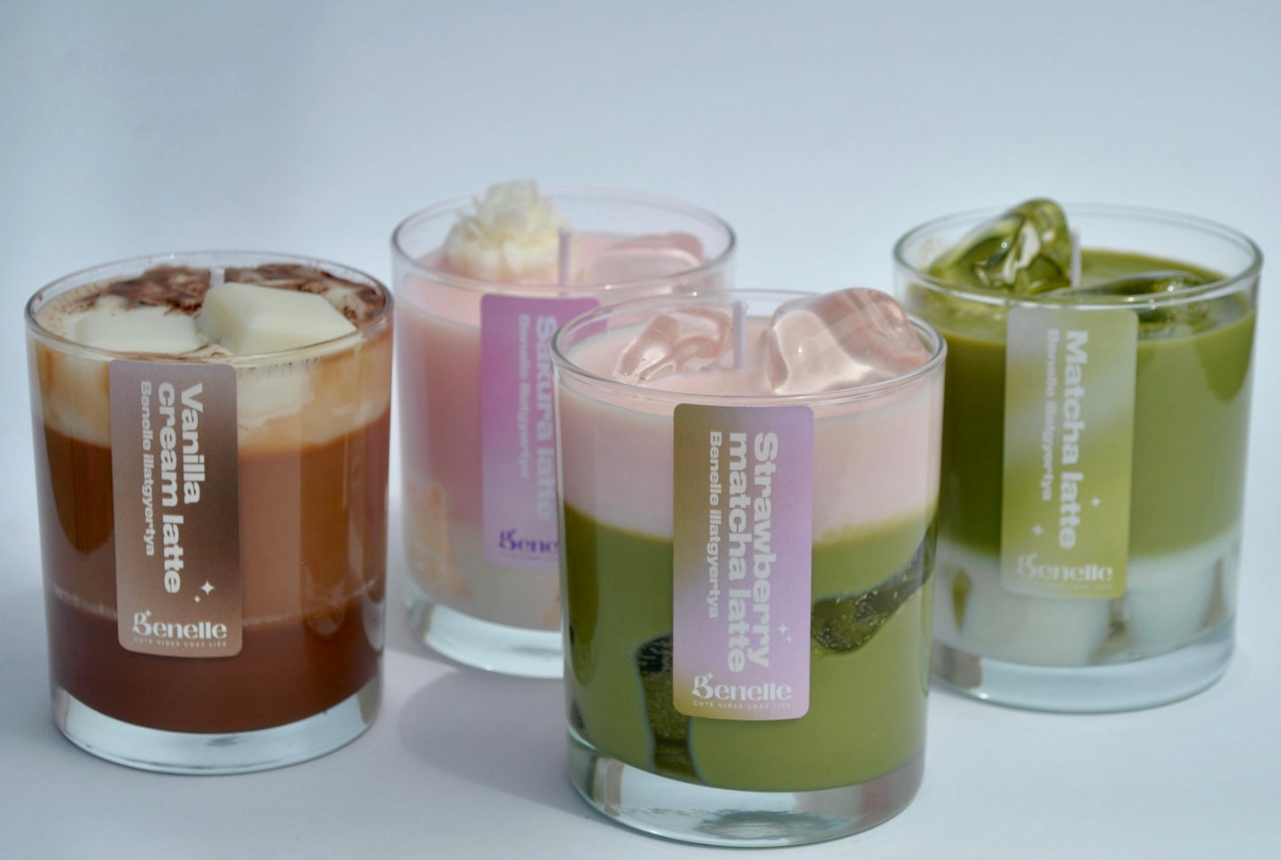 Strawberry Matcha Latte illatgyertya