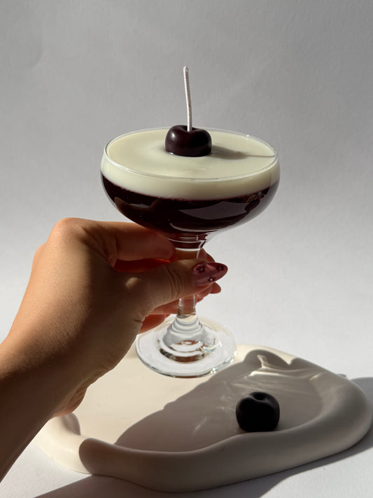 BlackCherry Velvet Martini koktélgyertya